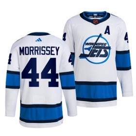 Män Ishockey Winnipeg Jets tröja Josh Morrissey 44 Adidas 2022-23 Vit Reverse Retro 2.0 Authentic
